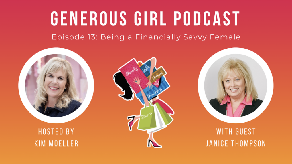 Janice Thompson and Kim Moeller recording the Generous Girl Podcast